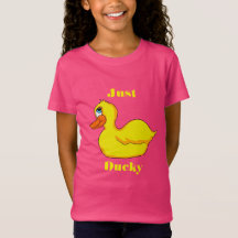 Alleen Ducky Yellow Duck Girls T-Shirt