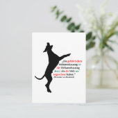 Alleen Duits: Dog met citaat Briefkaart (Staand voorkant)