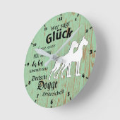 Alleen Duits: Romantic Great Danes Ronde Klok (Hoek)