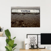Alleen een bezoeker poster (Thuiskantoor)
