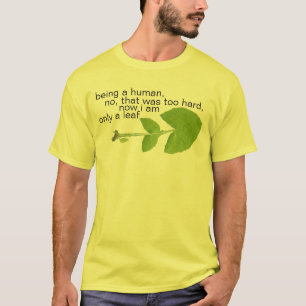 alleen een blad t-shirt