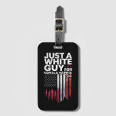 Alleen een blanke man voor Kamala Harris verkiezin Bagagelabel (Voorkant (verticaal))