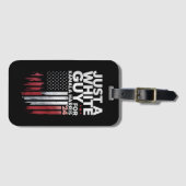 Alleen een blanke man voor Kamala Harris verkiezin Bagagelabel (Voorkant (horizontaal))