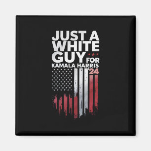 Alleen een blanke man voor Kamala Harris verkiezin Magneet