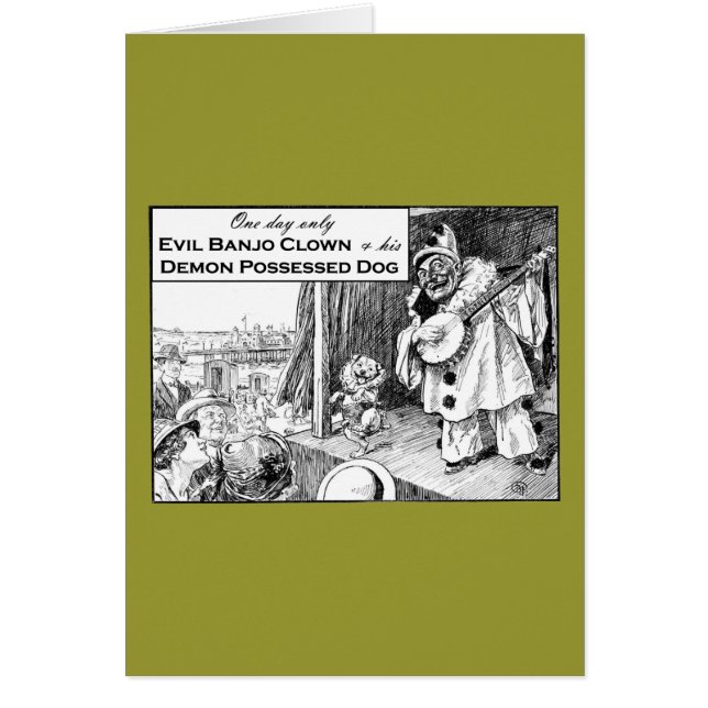 Alleen één dag: Evil Banjo Clown (Voorkant)