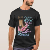 Alleen een die van paarden houdt t-shirt (Voorkant)