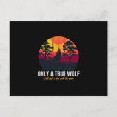 Alleen een echte wolf briefkaart (Voorkant)