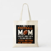 Alleen een Football mama Tote Bag (Achterkant)
