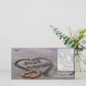 Alleen een gehuwd strand aankondiging (Staand voorkant)