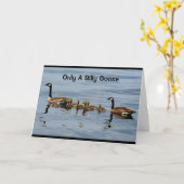 Alleen een Gekke gans zou je verjaardag vergeten! Kaart (Gele Bloem)