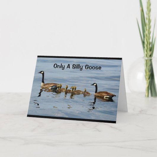Alleen een Gekke gans zou je verjaardag vergeten! Kaart (Voorkant)
