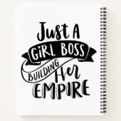 Alleen een Girl Boss bouwt haar Rijk notitieboek (Achterkant)