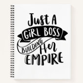 Alleen een Girl Boss bouwt haar Rijk notitieboek (Voorkant)