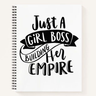 Alleen een Girl Boss bouwt haar Rijk notitieboek