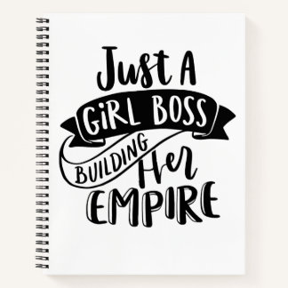 Alleen een Girl Boss bouwt haar Rijk notitieboek