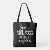 Alleen een Girl Boss bouwt haar Rijk Tas (Achterkant)