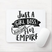 Alleen een Girl Boss die haar Empire-muispad bouwt Muismat (Met muis)
