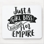 Alleen een Girl Boss die haar Empire-muispad bouwt Muismat (Voorkant)