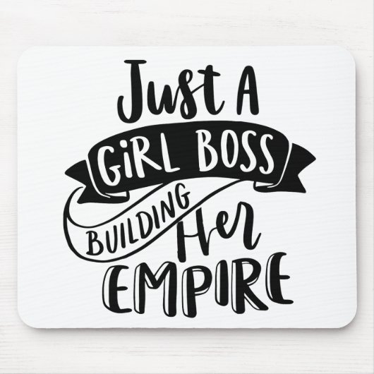Alleen een Girl Boss die haar Empire-muispad bouwt Muismat (Voorkant)