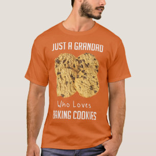 Alleen een grootvader die van het bakken van koekj t-shirt