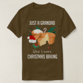 Alleen een grootvader die van kerstbaking houdt 21 t-shirt (Design voorkant)