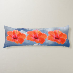 Alleen een Hibiscus Blossom + jouw tekst & ideeën Lichaamskussen