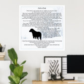 Alleen een hondenofferte - zwarte labrador - Honde Poster (Thuiskantoor)