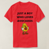 alleen een jongen die van avocado ' s houdt . t-shirt (Design voorkant)
