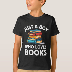 Alleen een jongen die van boeken houdt t-shirt