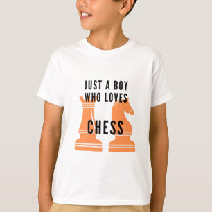 Alleen een jongen die van Chess houdt T-shirt