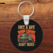 Alleen een jongen die van het leger houdt, tast ee sleutelhanger (Voorkant)