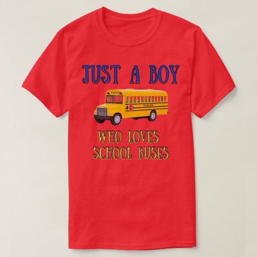 Alleen een jongen die van school houdt 1 3 t-shirt (Design voorkant)