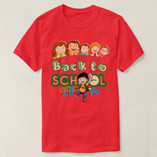 Alleen een jongen die van schoolbussen houdt Class T-shirt (Design voorkant)