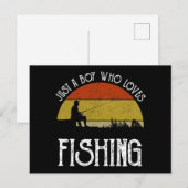 Alleen een jongen die van Vist houdt Briefkaart (Voorkant / Achterkant)