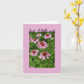 Alleen een klein briefje Vouwkaart Kaart (Gele Bloem)