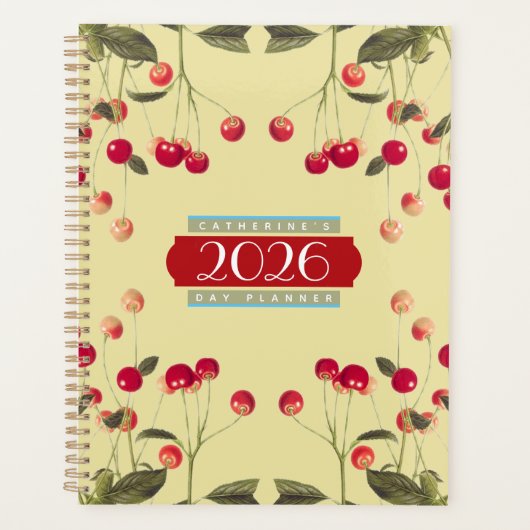 Alleen een Kom Met Kersen Dagplanner Agenda 2026 (Voorkant)