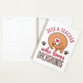 Alleen een leraar die van Dachshunds houdt Doxie L Planner (Display)