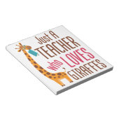 Alleen een leraar die van Giraffe Giraffe Lover ho Notitieblok (Schuin)