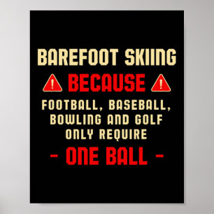 Alleen één Ll Refoot-ski-avontuur sporten vereisen Poster