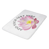 Alleen een Lotus Blossom + jouw tekst & ideeën Badmat (Gekanteld)
