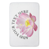 Alleen een Lotus Blossom + jouw tekst & ideeën Badmat (Voorkant Verticaal)