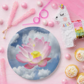 Alleen een Lotus Blossom + jouw tekst & ideeën Papieren Bordje (Feest)