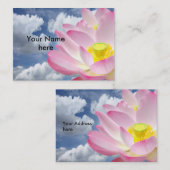 Alleen een Lotus Blossom + jouw tekst & ideeën Visitekaartje (Voorkant / Achterkant)