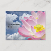 Alleen een Lotus Blossom + jouw tekst & ideeën Visitekaartje (Achterkant)