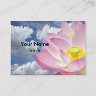Alleen een Lotus Blossom + jouw tekst & ideeën Visitekaartje