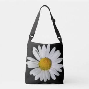 Alleen een Marguerite Bloesem + uw achtergrond & i Crossbody Tas