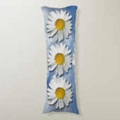 Alleen een Marguerite Blossom + jouw tekst en idee Lichaamskussen (Voorkant Verticaal)