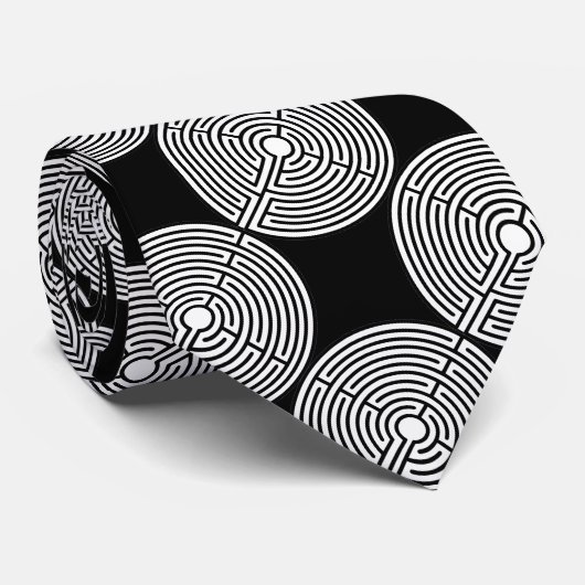 Alleen een Maze Stropdas (Opgerold)