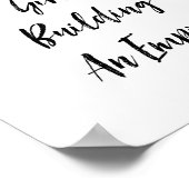 Alleen een meisje bouwt een keizerrijk poster (Hoek)