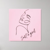 ALLEEN EEN MEISJE CANVAS AFDRUK (Voorkant)